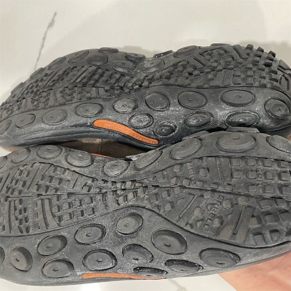 Merrell Jungle Moc Men's Slip-On‎ Shoes Brown Nubuck Leather Size 12 - Picture 3 of 6